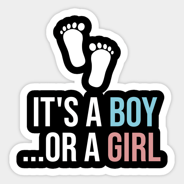 It's a boy ...or a girl Sticker by cypryanus